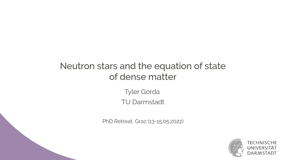 3 Lectures on Neutron stars and their equation of state