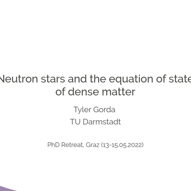 3 Lectures on Neutron stars and their equation of state